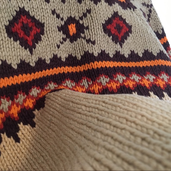 Vintage HANDKNIT CURLING SWEATER Wool unisex - Picture 12 of 16